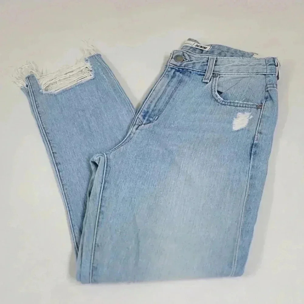 Lovers and friends Distressed Straight Leg Jeans